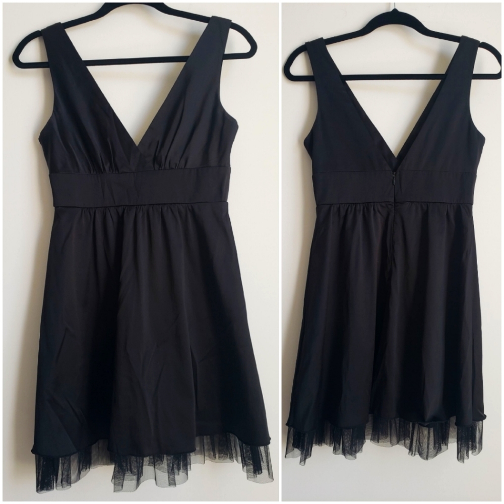 Kopa V-neck and back little black dress